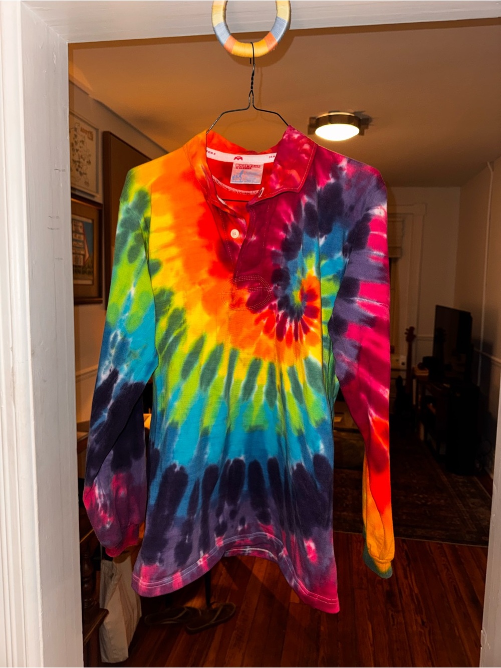 Vintage Tie-Dye rugby polo